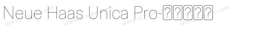 Neue Haas Unica Pro字体转换
